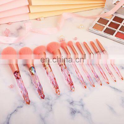 2022 New Arrival Hot Selling Makeup Foundation Brush Set Crystal Eyelash Brushes Makeup Brushes Set Accept Private Label