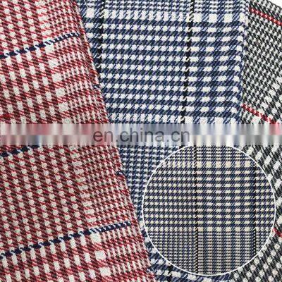 Available from stock  full-polyester ethnic style yarn-dyed jacquard fabric plaid sofa  luggage fashion fabric