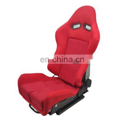 Gradation Adjustable Red Fabric Carbon Fiber Racing Seats Low Price Max Quality With Double Slider