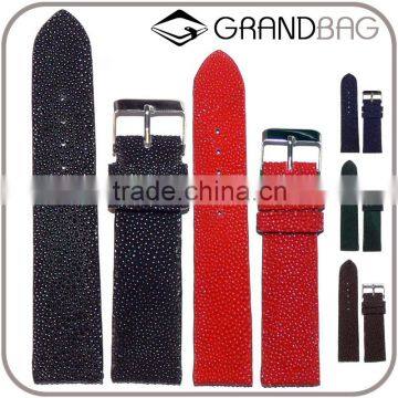 Wholesale STINGRAY LEATHER WATCH STRAP WATCH BELT WITH STAINLESS STEEL BUCKLE