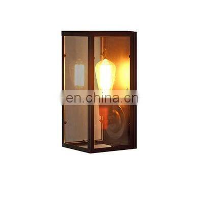 Hot Sale Products Garden Wall Light Simple Square Vintage Industrial IP65 Waterproof Wall Lamp