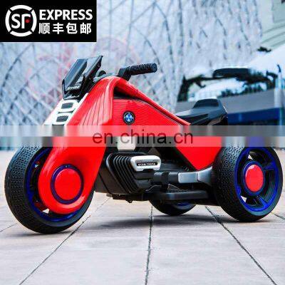 The New Hurricane Children Electric Motorcycles Electric Tricycles Can Seat People, Children's Battery Cars Kids Toys Boys