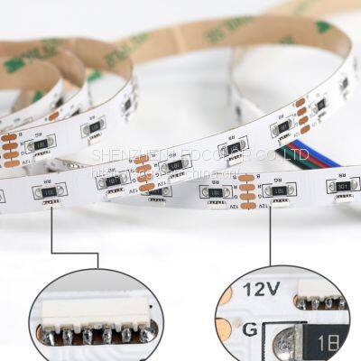 020 RGB DC24V 12V 60 LEDs/m Side Emitting Waterproof IP67 SMD high lumen LED flexible strip lights