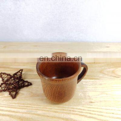 Xiangteng hot selling custom hotel household natural tea milk tea cup ecological handle wooden coffee cup