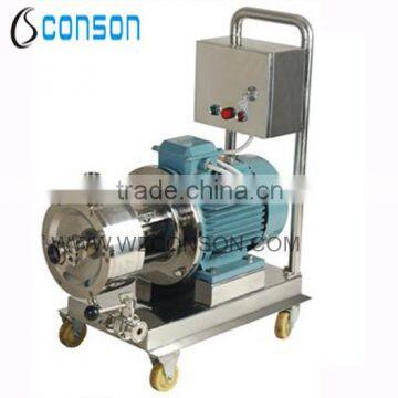 Stainless steel high speed shear emulsifying pump