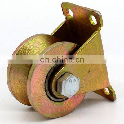 Heavy Duty Track Wheel Plated Color Groove Wheel Pulley Door Wheel Caster Track