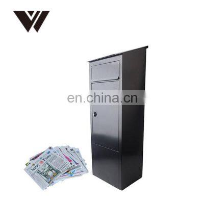Extra Large Front Access Or Rear Access Fence Mounted Anti-theft Safe Courier Drop Letter Box Post Box For Parcel Mails Delivery photo-2