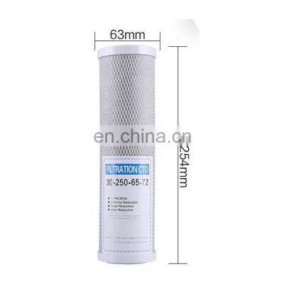 10 Inch Cto Filter Cartridge Activated Carbon Block Filter Replacement Cartridge for Water Filtration System photo-3