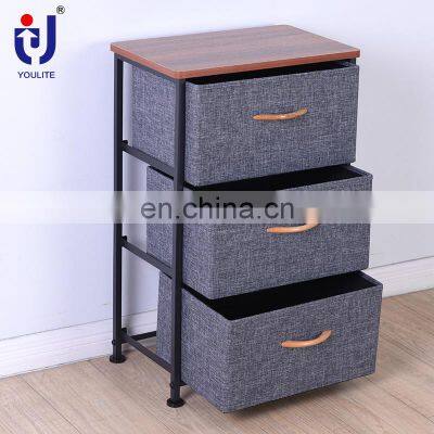 3 Industrial Furniture Chinese Black Style Rattan Lacquer Canvas Chest Of Craft Drawers Cabinet photo-3
