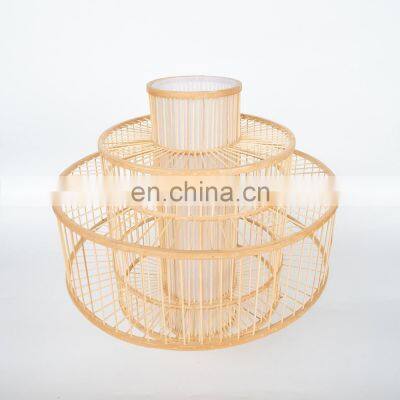 Supplier High Quality Bamboo Handwoven Natural Light For Decoration Woven Lampshade Vietnam Supplier photo-5
