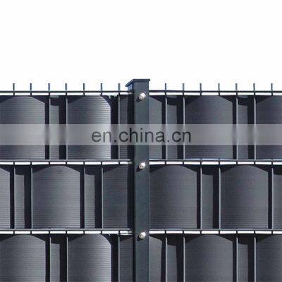 Dark-Grey 1.3mm 19cm*2.52m Hard PVC Weave Strip Screen Fence For Garden Fence/Hart Sichtschutzstreifen photo-5