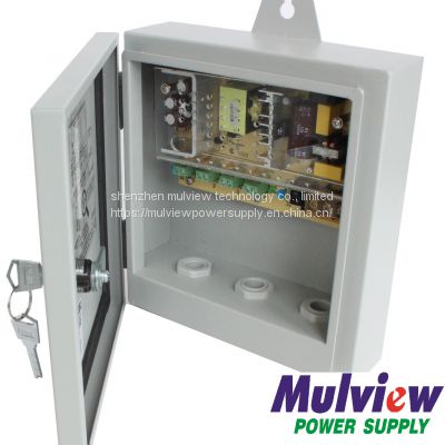 4CH 12V4a 50W Outdoor Waterproof Access Control Voltage Stabilizer CCTV Power Supply Unit