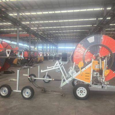 Agricultural Reel hose Irrigation machinery with Multi-sprinkler truss type