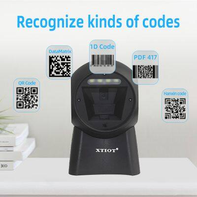 2D QR Hands-Free Barcode Scanner Omnidirectional Automatic Sensing Scanning USB Barcode Reader XT-NE-505 XT-OCBS-T203 photo-4