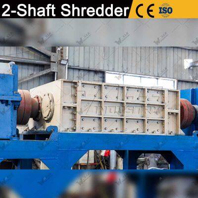 Factory Scrap Metal Shredder Double Shaft Shredder Copper Shredding Machine