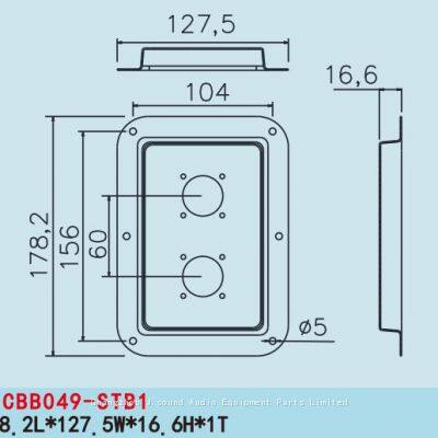 JSCBB049-STB1 Anti-collision Design Speaker Parts Placa Trasera Del Altavoz Back Plate for PA Speakers Suitable for Speakon NL8 photo-2