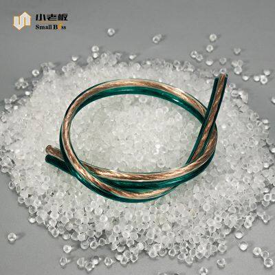 Material de plástico virgen blando, granulados de compuesto de PVC para vainas aislantes de cables y alambres photo-3