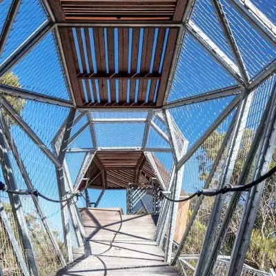 316 X Tend Highway Guard Rail for Balustrade Infill With Flexible Stainless Steel Cable Mesh