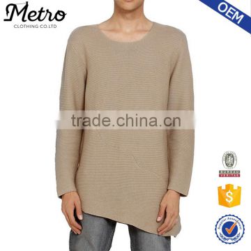 2016 Custom Wholesale Mens Taupe Knit Sweatshirts