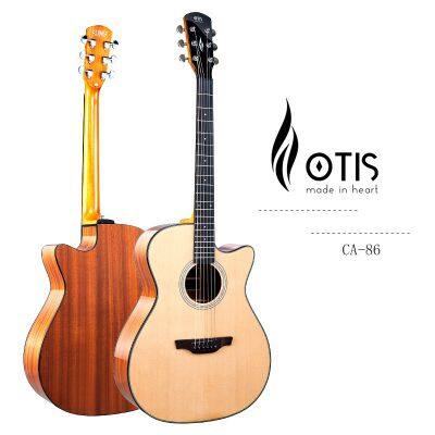 Otis CA-86 Фабрика гитар Otis Поставщик гитар Музыкальные инструменты B2B Гитары с глянцевым цельным верхом размером 40 дюймов