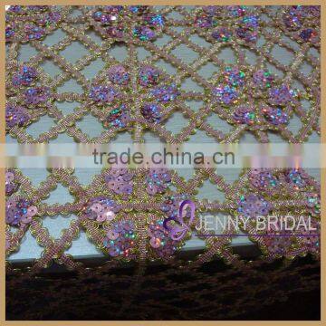 TL001 fancy good design chemical lace sequin table overlay