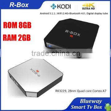 Best Selling 2G/ 8G Android 5.1 TV Box Support 4K Video Player Free App Download Smart TV Box