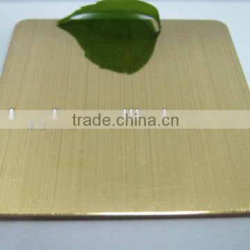 stainless steel gold sheet mirror finish