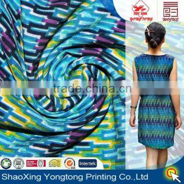 2014 textile print viscose rayon staple fiber fabric