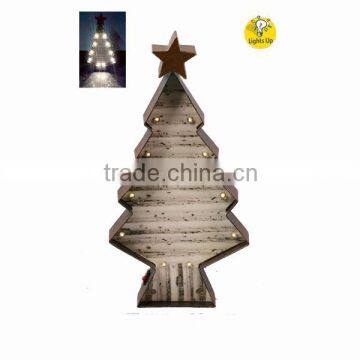 light metal christmas tree for holiday decoration