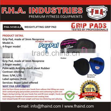 Grip Pad Neoprene for Weightlifting Workout Fitness Cross Fit Gym Gloves Ladies Grip Pad by FHA INDUSTRIES SIALKOT PAKISTAN