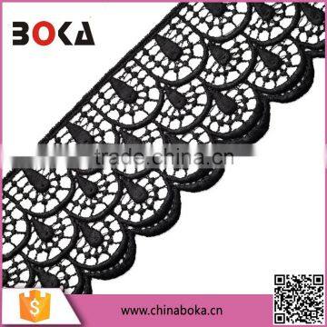 2015 Fashion Black Embroidery Width 3 cm Lace Factory Direct Sales Trimming lace