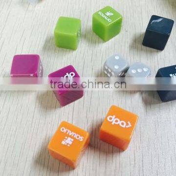 Plastic Colored Custom Logo Dice photo-2