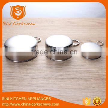 Stainless Steel Folding Cup With Cover Foldable Cup Telecope Cup 3section Collapsible Cup