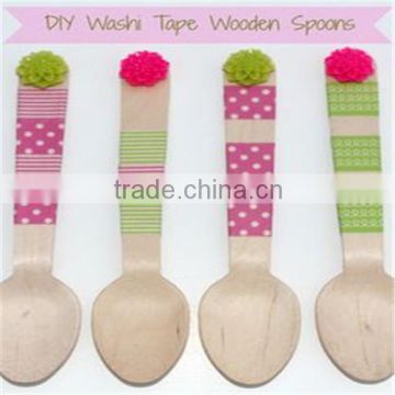 Decorative Wooden Party Spoons Disposable and Eco Friendly