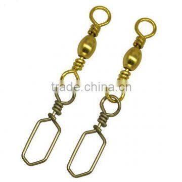Terminal Tackle for Carp Fishing accessories Brass Barrel swivel with Square Snap