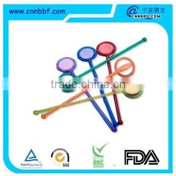 Disposable revolve cocktail stick spinning plastic stirrers                        
                                                Quality Choice