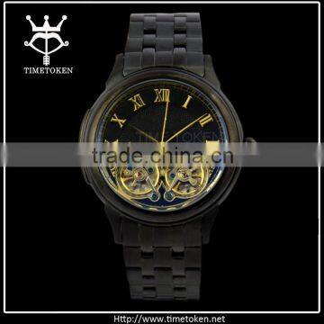 Transparent Jaragar mechanical automatic watch 2015 with chinese mechanical watch movement