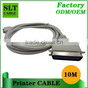 SLT factory outlet high quality DB 25pin male to centronics 36 male printer cable 10m