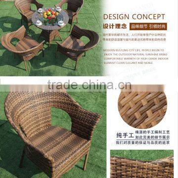 Modern Design Rattan Table and Chair for Outdoor Furniture photo-4