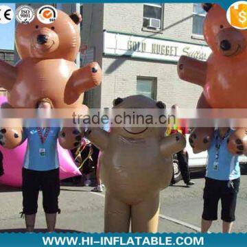 Best Selling 2015 attractive advertising inflatable bear cartoon,inflatable moving cartoon bear