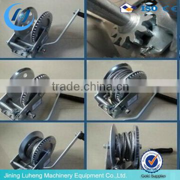 Quality mini anchor hand operated winch with crack and break, China supplier