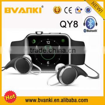 2016 new technology Perfect sound quality QY8 bluetooth headset CSR device Sports headset for sale alibaba express