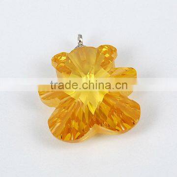 Lovely Bear Yellow Zircon Pendant FQ-1006