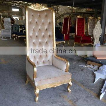 Hotel classical gold high back chair XYN380