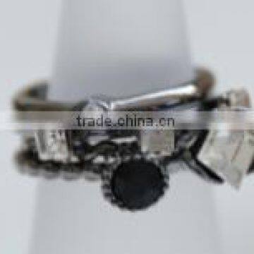 4 PCS Women Metal Fashion Ring, Stone Rings