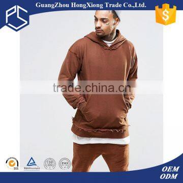 2016 new style 100%cotton with pocket custom crop hoodies