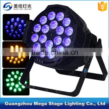 dmx512 Professional par led light 18x5in1 RGBWA led par light