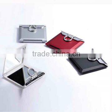 Wallet shape plastic double side foldable fashion mirror