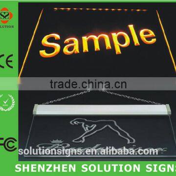 2015 Fashionable Hanging Led Acrylic Sign Board photo-4