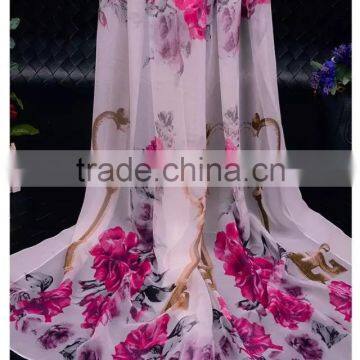 2016 summer newest digital printed polyester georgette scarf ,imitated silk georgette scarves and shawls,chiffon georgette hijab